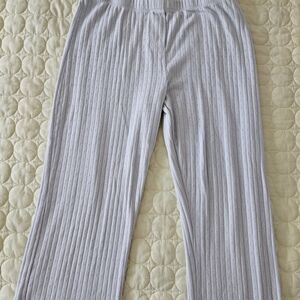 Brandy Melville John Galt Light Blue Ribbed Pointelle Pants OS